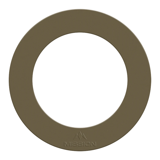 Mission Embossed Logo Heavy Duty Dartboard Surround Gold Boards