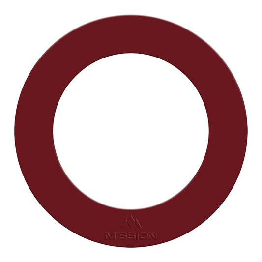 Mission Embossed Logo Heavy Duty Dartboard Surround Red Boards