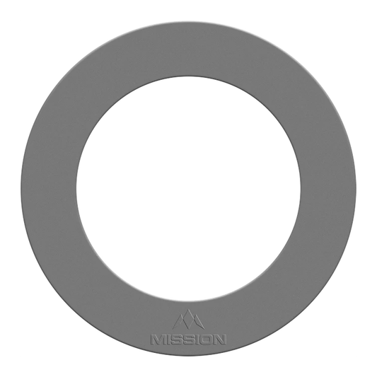 Mission Embossed Logo Heavy Duty Dartboard Surround Silver Boards