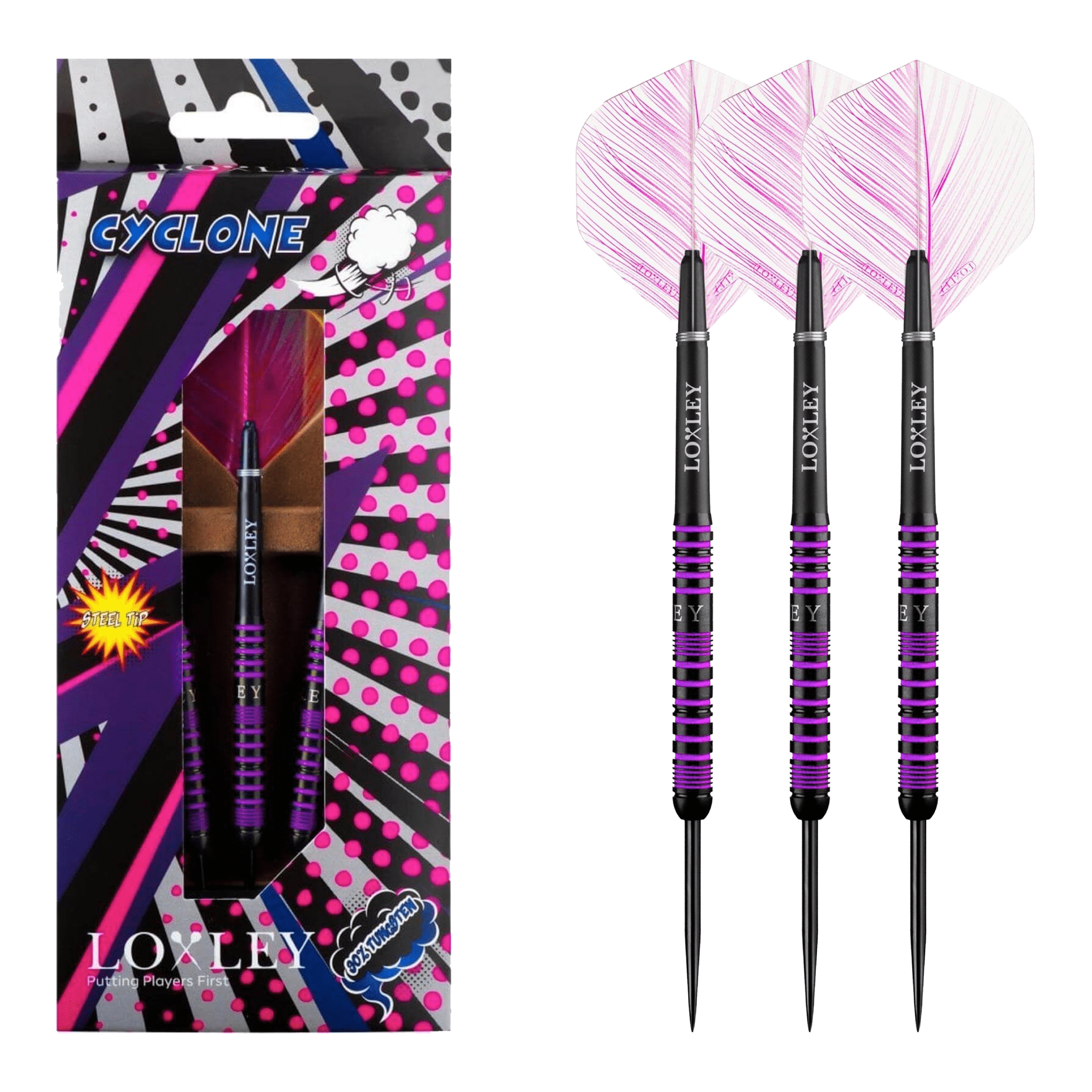 Loxley Acorn Freccette Steel Darts 95% | Set Professionale Con Punta In Acciaio Per Giocatori Esigenti