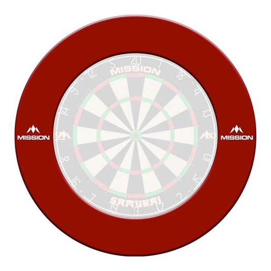 Mission Heavy Duty Dartboard Surround Red Boards