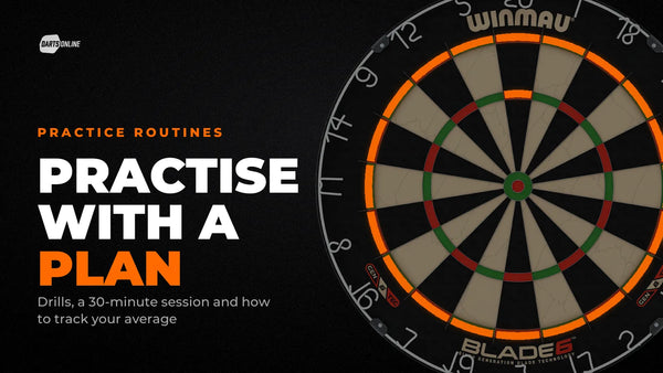 Dartboard with the double ring and treble 20 highlighted in orange