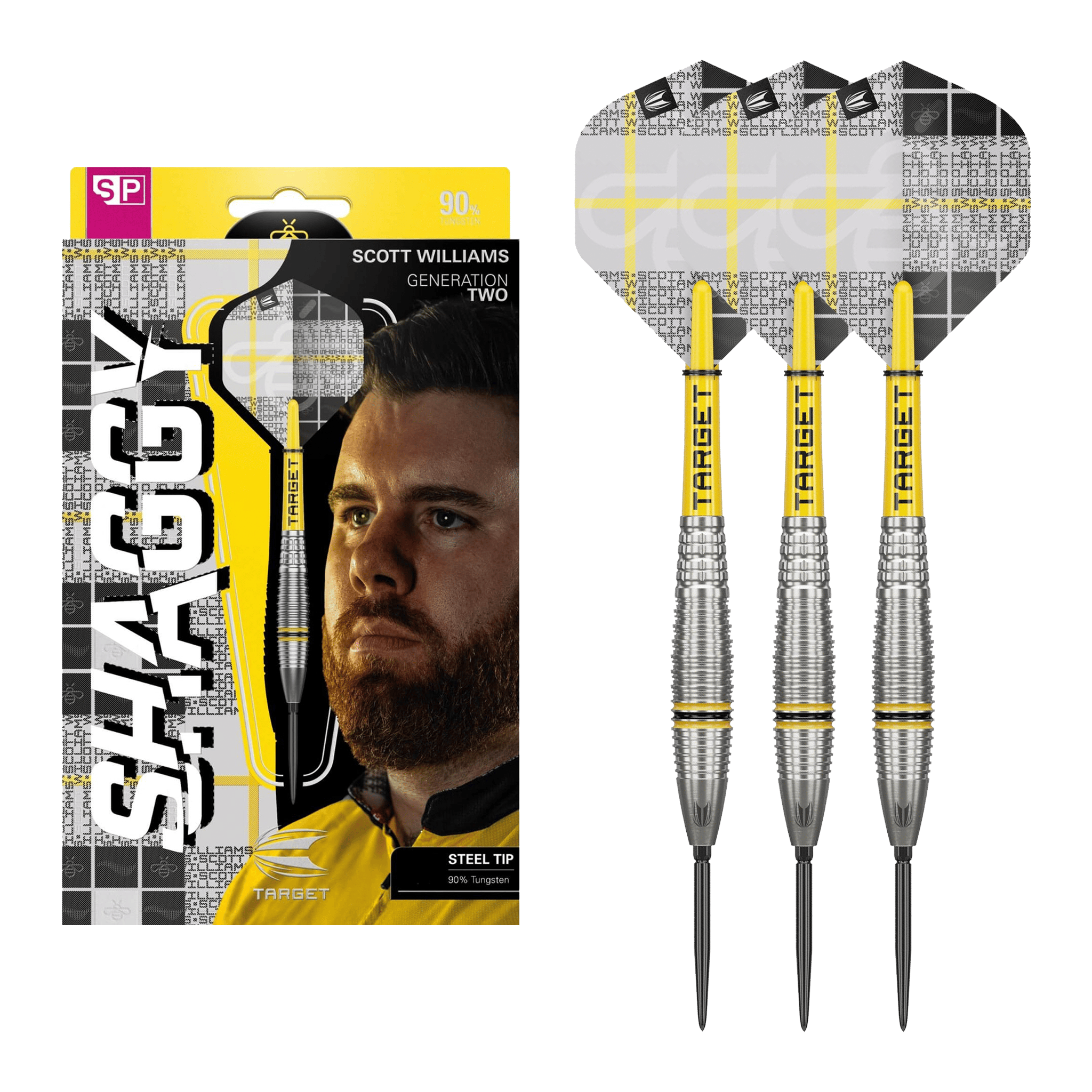 Scott Williams Gen 2 Swiss Point - 90% Tungsten Steel Tip Darts