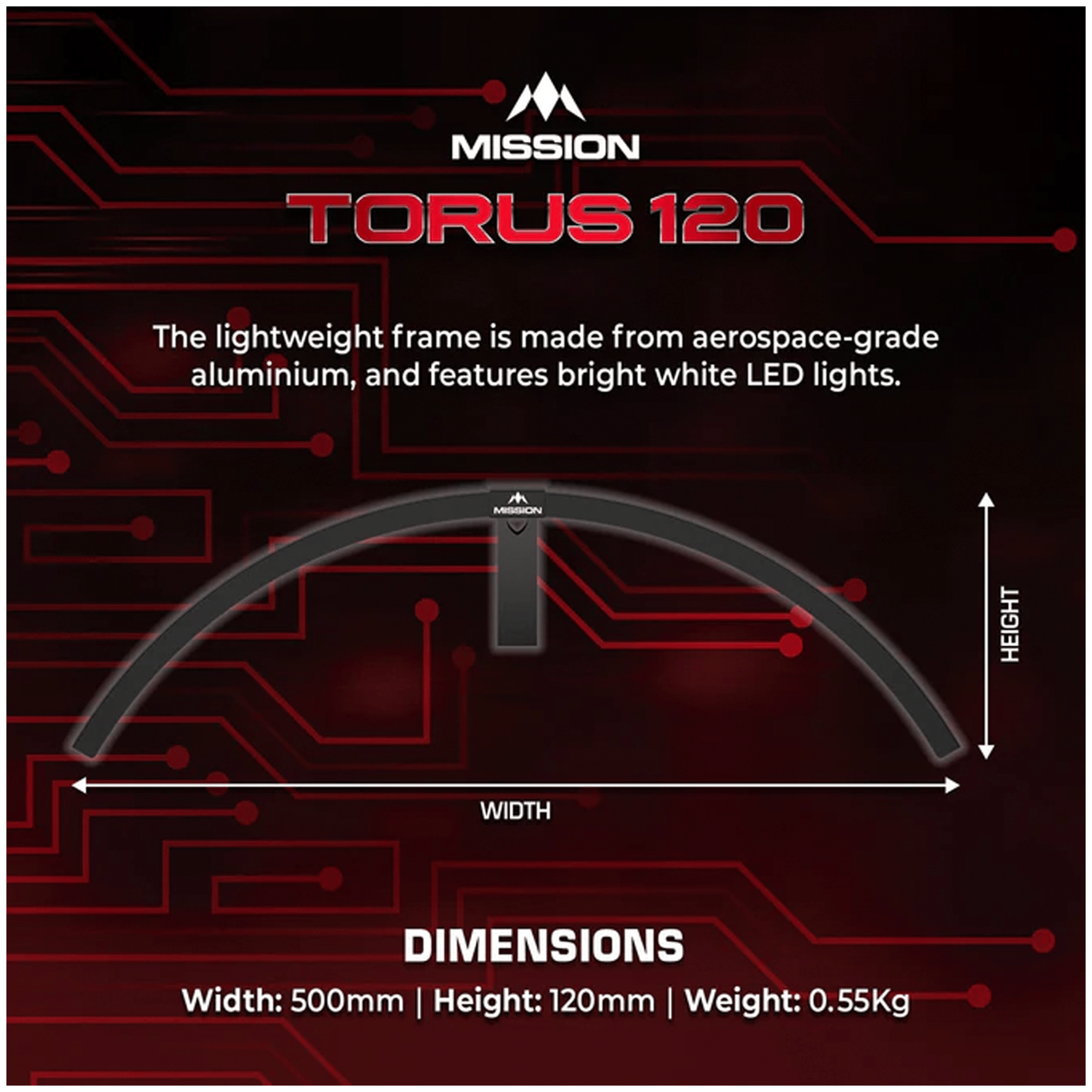 dartsonlinecomau Samurai 4 Dartboard, Surround & Torus 100 Light Bundle product