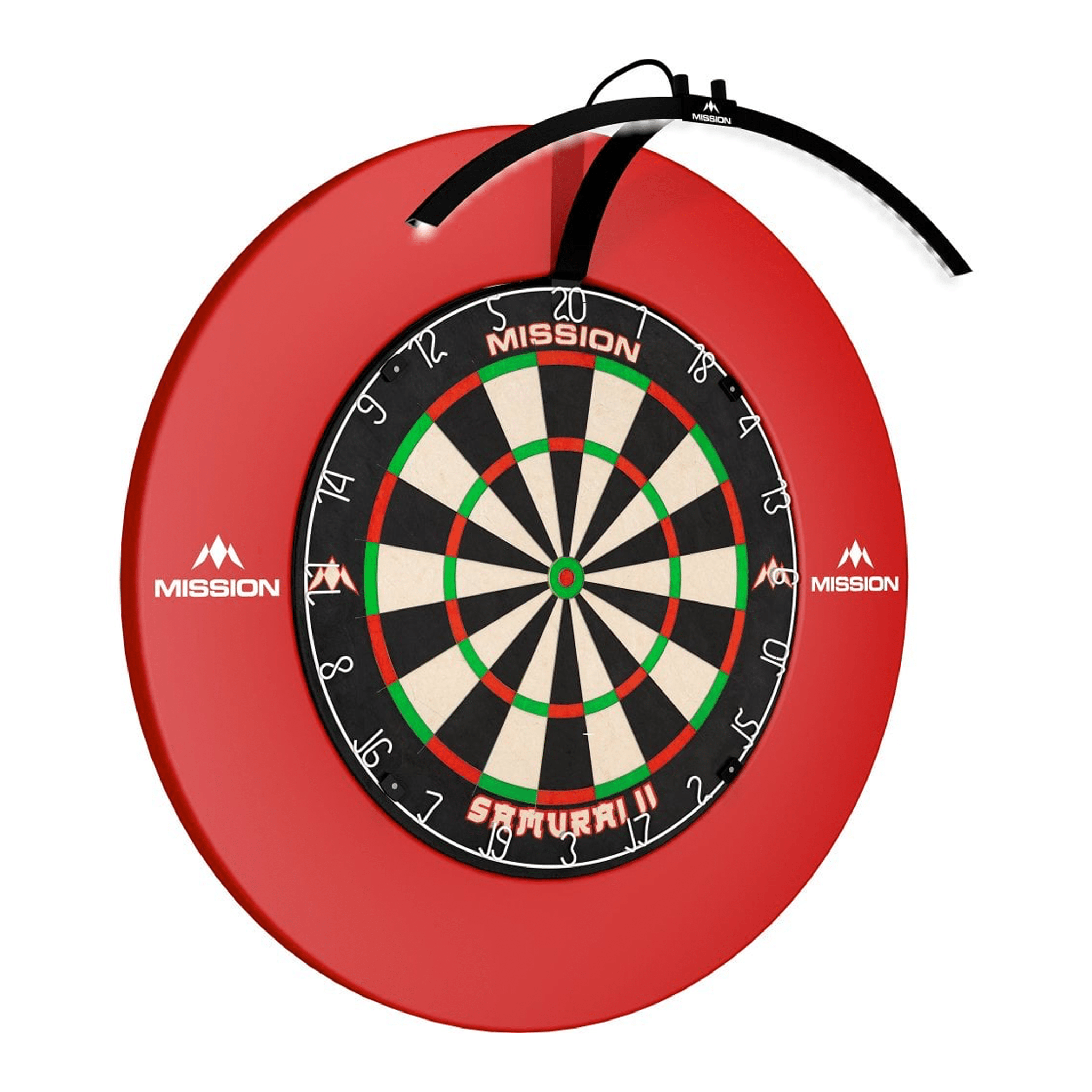 dartsonlinecomau Samurai 4 Dartboard, Surround & Torus 100 Light Bundle product