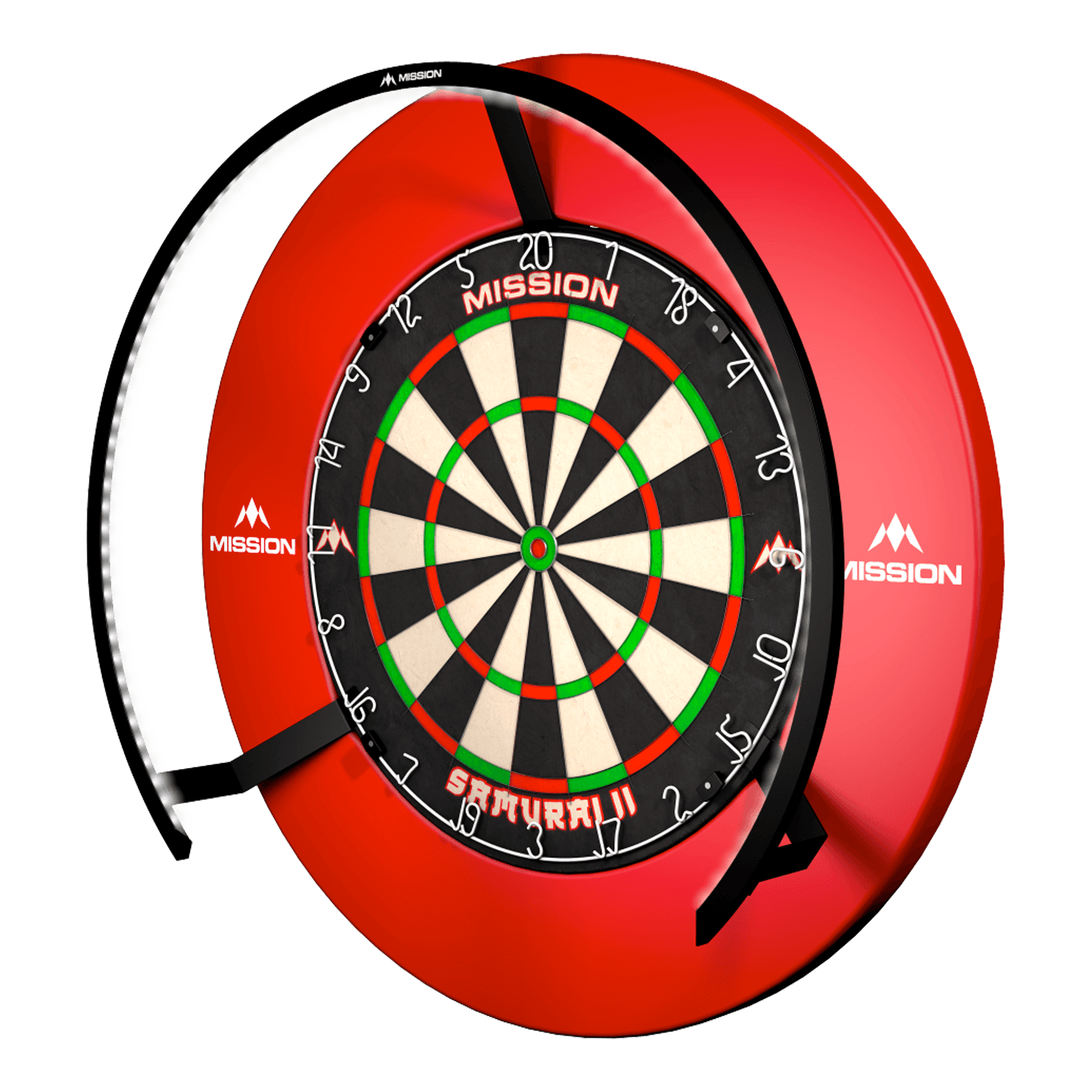 dartsonlinecomau Samurai 4 Dartboard, Surround & Torus 100 Light Bundle product