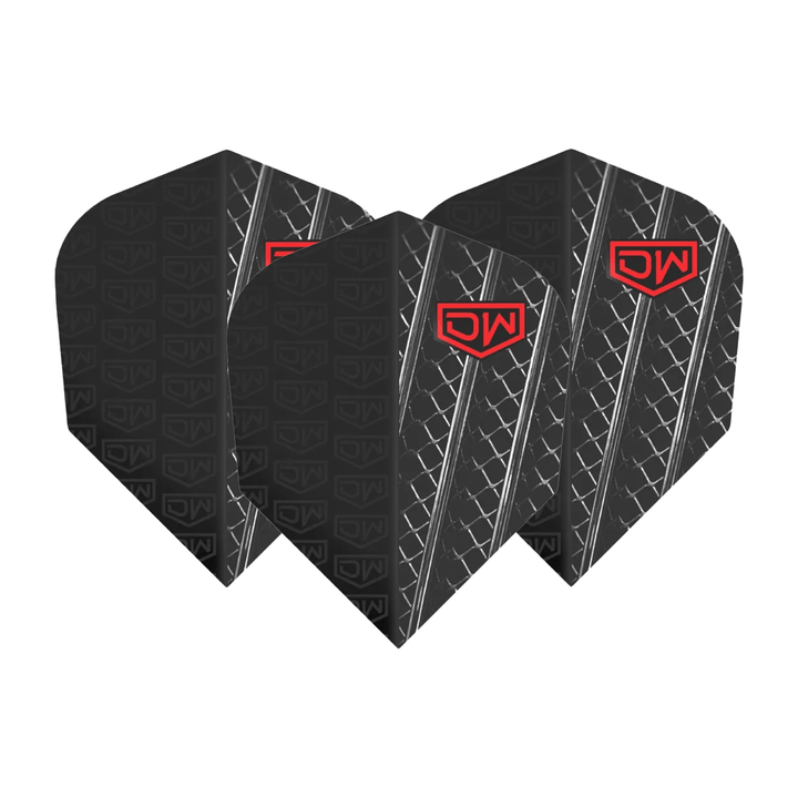 DW Charger Multi Pack - Dart Flights (3 Sets) No. 6 / Black Flights & Shafts