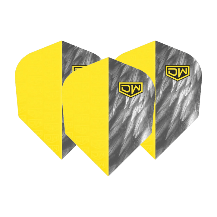 DW Talon Multi Pack - Dart Flights (3 Sets) No. 6 / Yellow Flights & Shafts