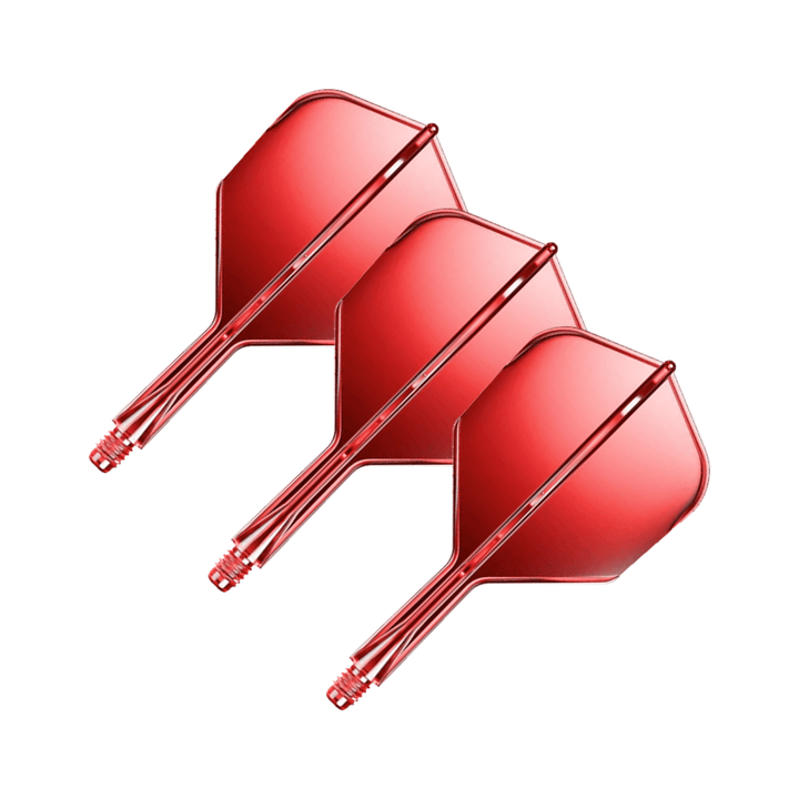 Goat A1R - All In One Flight & Shaft Standard / Short (19mm) / Red Flights & Shafts