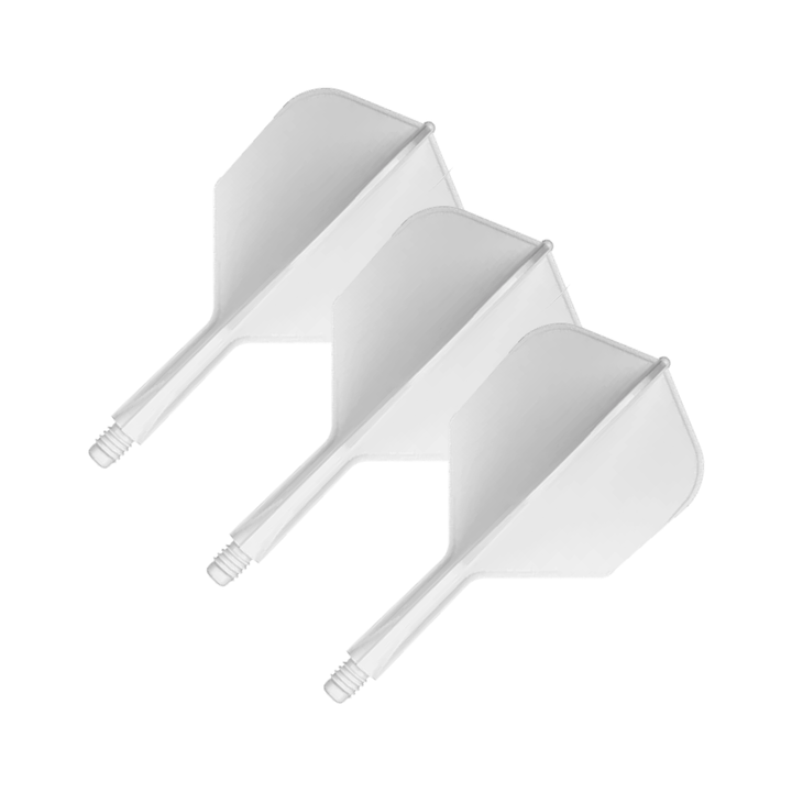 Goat A1R - All In One Flight & Shaft Standard / Short (19mm) / White Flights & Shafts