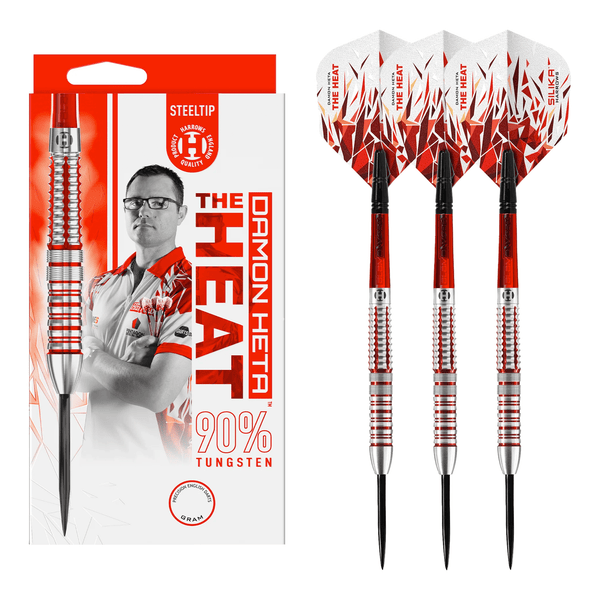 Harrows Damon Heta Series 2 - 90% Tungsten Steel Tip Darts 21 Grams Darts