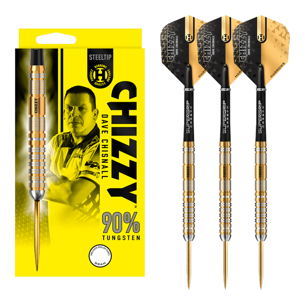 Harrows Dave Chisnall Chizzy Series 2 - 90% Tungsten Steel Tip Darts 21 Grams Darts