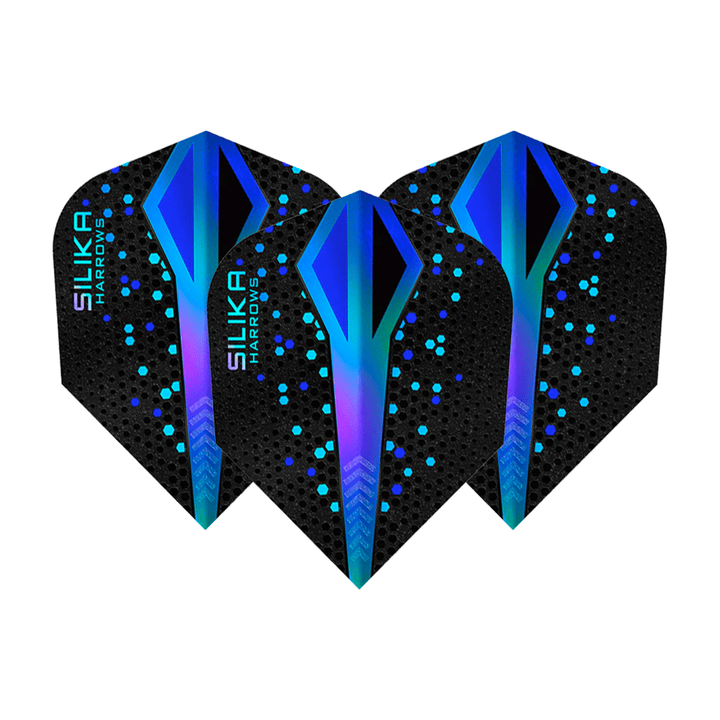 Harrows Silika Colourshift - Dart Flights No. 6 / Blue Flights