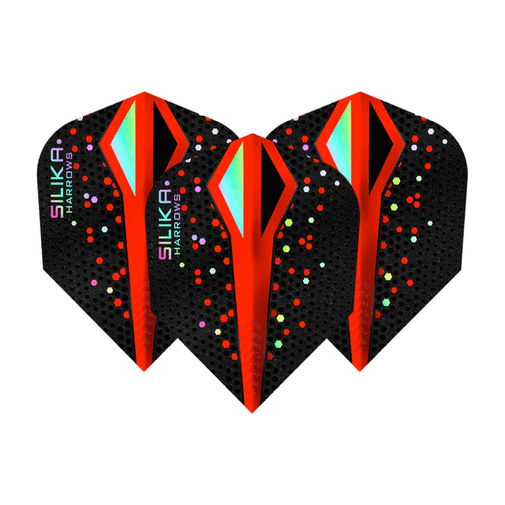 Harrows Silika Colourshift - Dart Flights No. 6 / Red Flights
