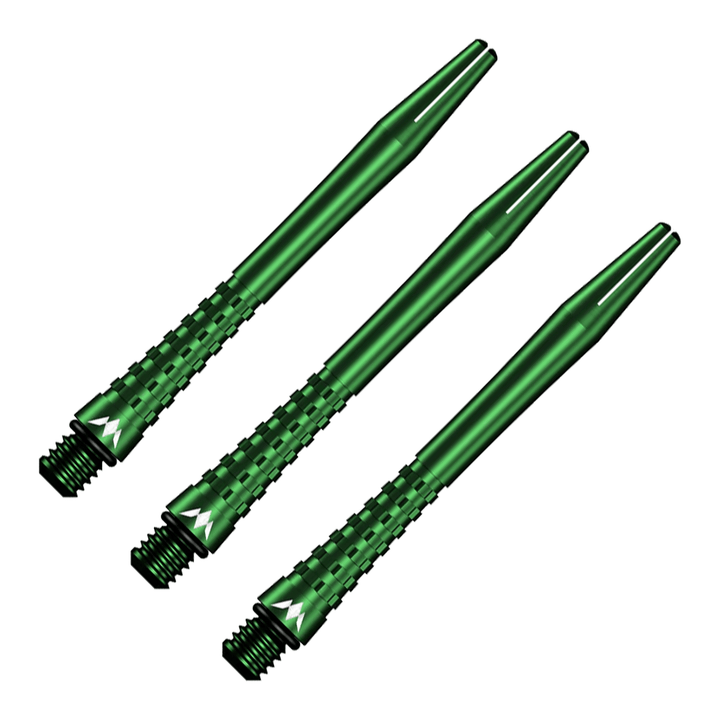 Mission Atom13 - Aluminium Dart Shafts Medium (47mm) / Green Shafts