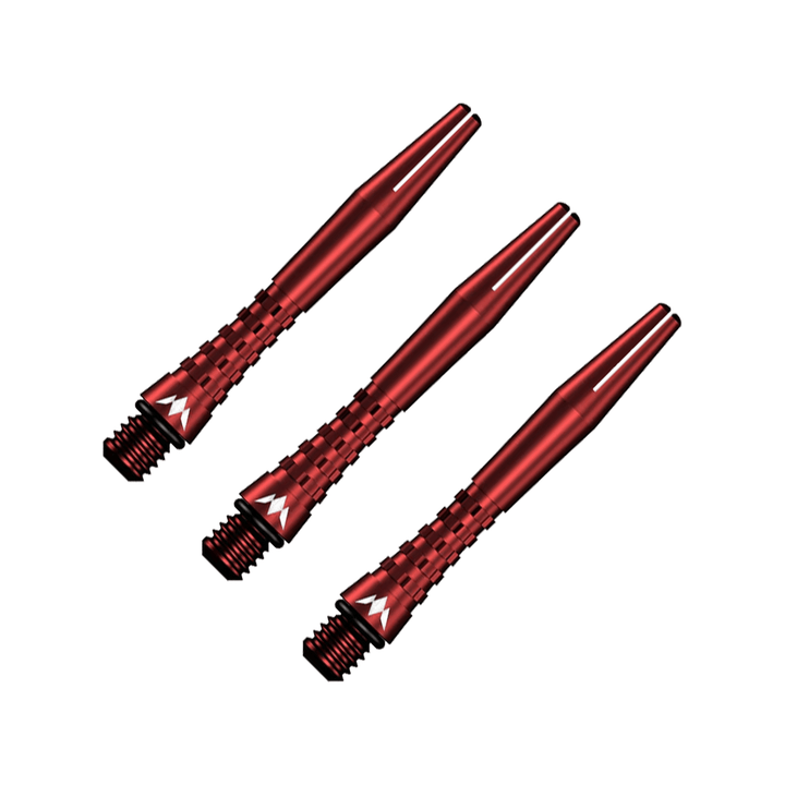 Mission Atom13 - Aluminium Dart Shafts Short (35mm) / Red Shafts