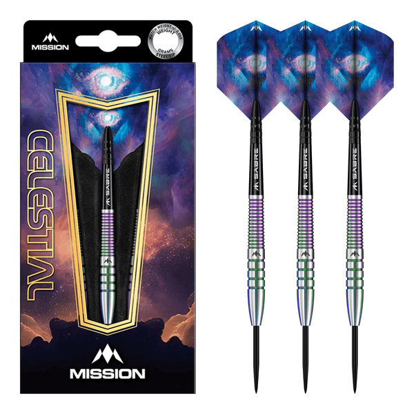 Mission Celestial - 90% Tungsten Steel Tip Darts 21 Grams Darts