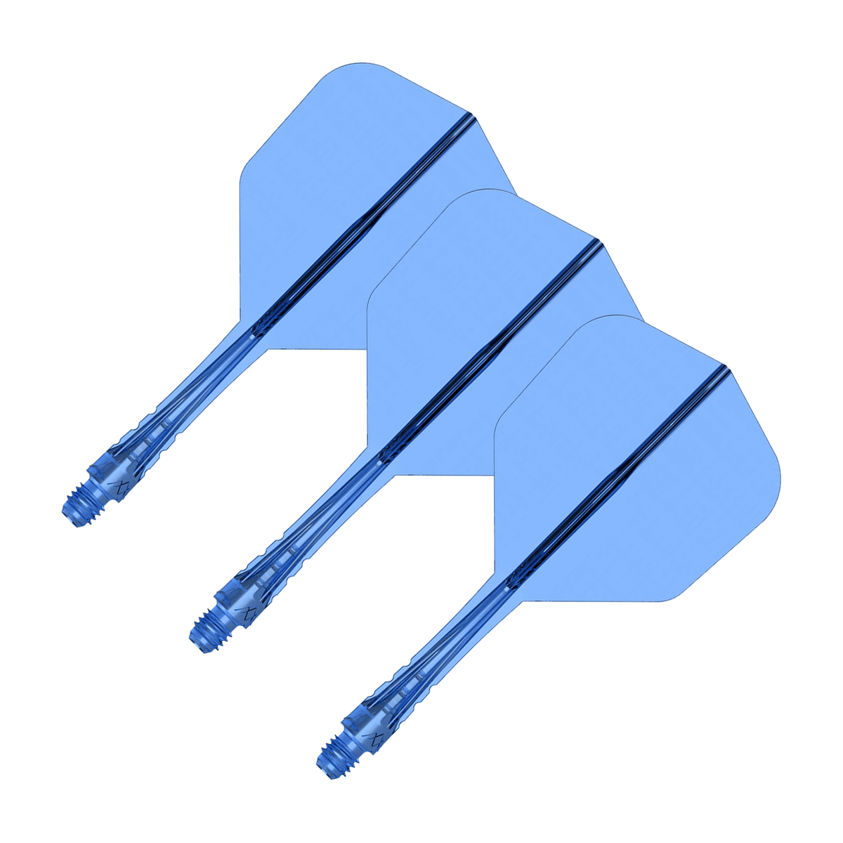 Mission Force 90 Vortex - All In One Flight & Shaft No. 6 / Intermediate / Blue All In One Dart Flights