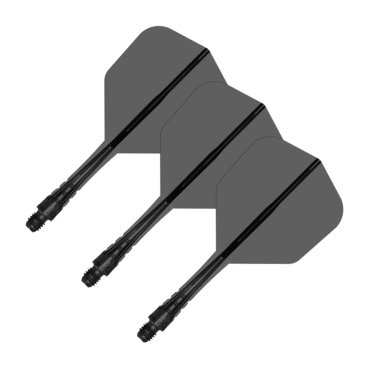 Mission Force 90 Vortex - All In One Flight & Shaft No. 6 / Intermediate / Clear Black All In One Dart Flights