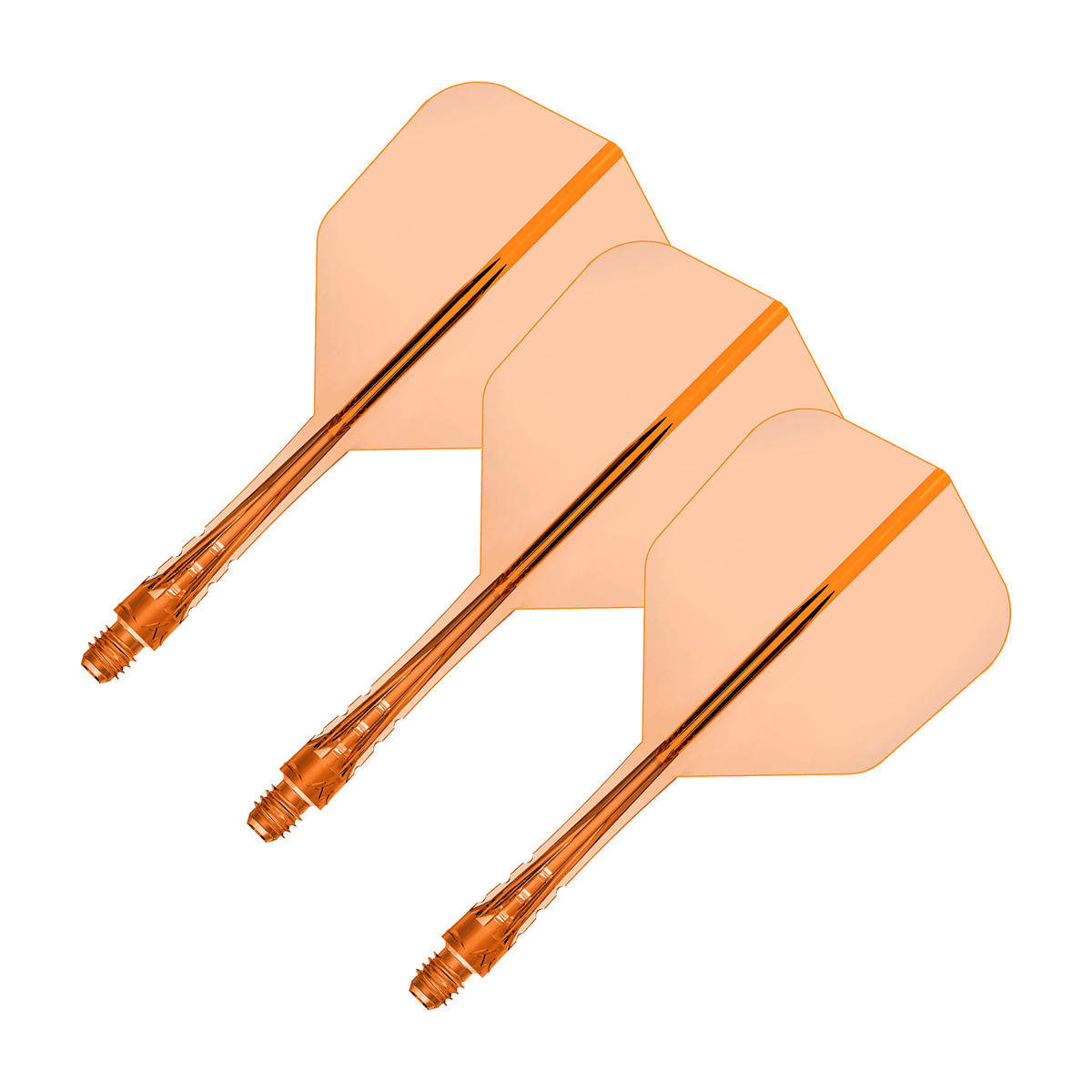 Mission Force 90 Vortex - All In One Flight & Shaft No. 6 / Intermediate / Orange All In One Dart Flights