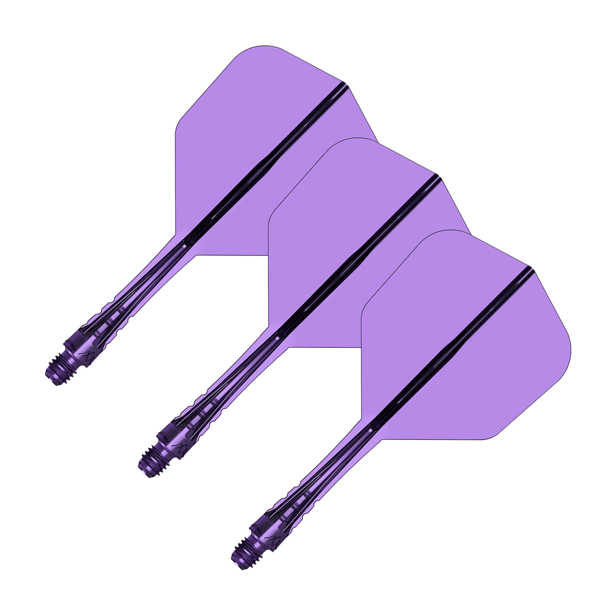 Mission Force 90 Vortex - All In One Flight & Shaft No. 6 / Intermediate / Purple All In One Dart Flights
