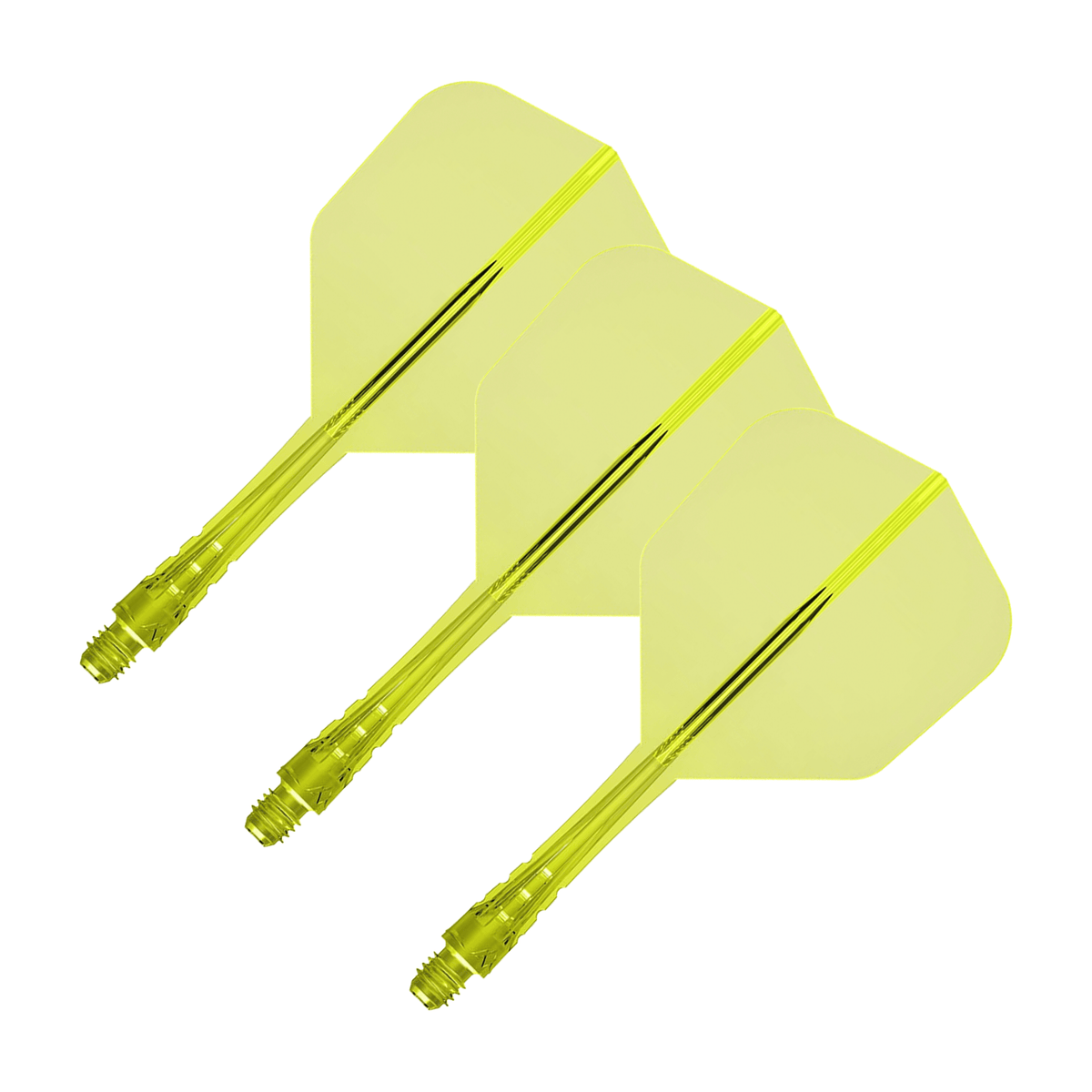 Mission Force 90 Vortex - All In One Flight & Shaft No. 6 / Intermediate / Yellow All In One Dart Flights