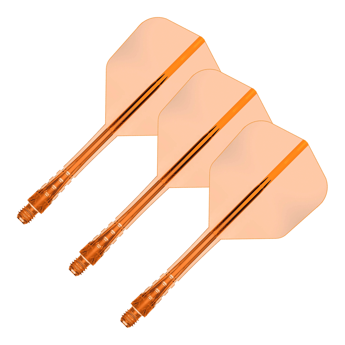 Mission Force 90 Vortex - All In One Flight & Shaft No. 6 / Medium / Orange All In One Dart Flights