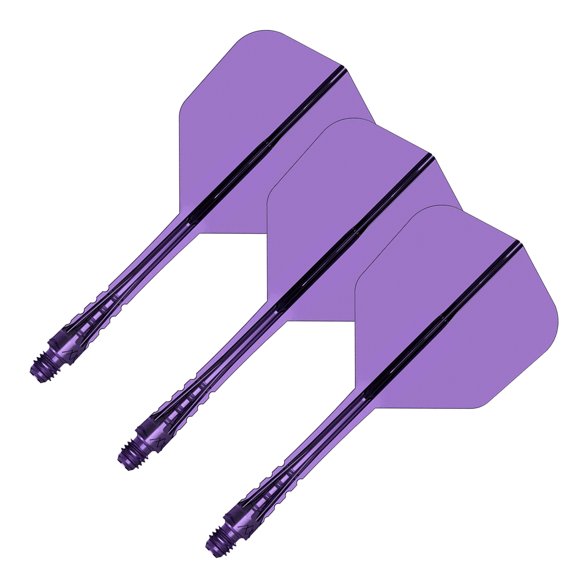 Mission Force 90 Vortex - All In One Flight & Shaft No. 6 / Medium / Purple All In One Dart Flights