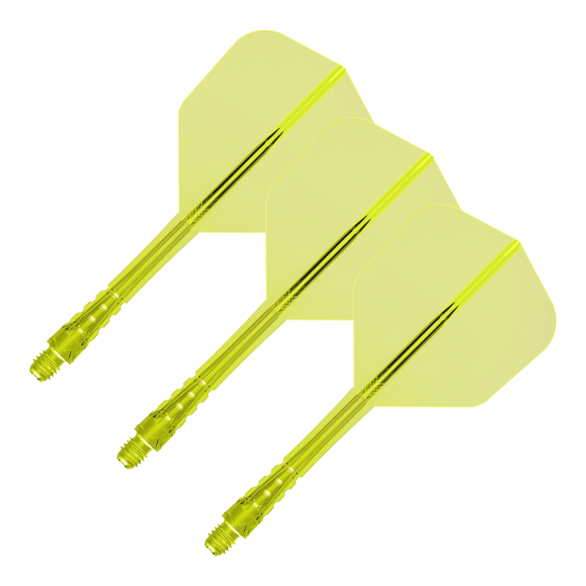 Mission Force 90 Vortex - All In One Flight & Shaft No. 6 / Medium / Yellow All In One Dart Flights