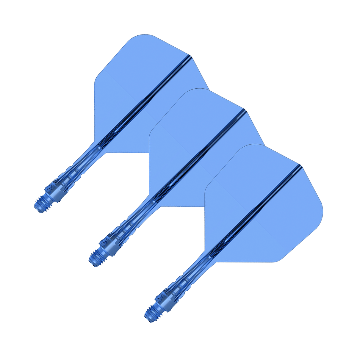 Mission Force 90 Vortex - All In One Flight & Shaft No. 6 / Short / Blue All In One Dart Flights