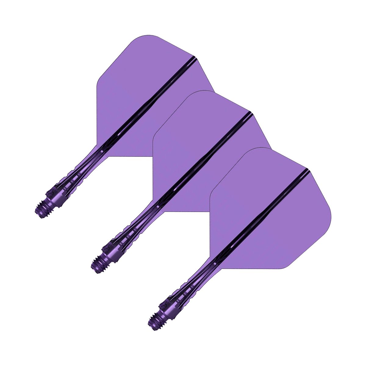Mission Force 90 Vortex - All In One Flight & Shaft No. 6 / Short / Purple All In One Dart Flights