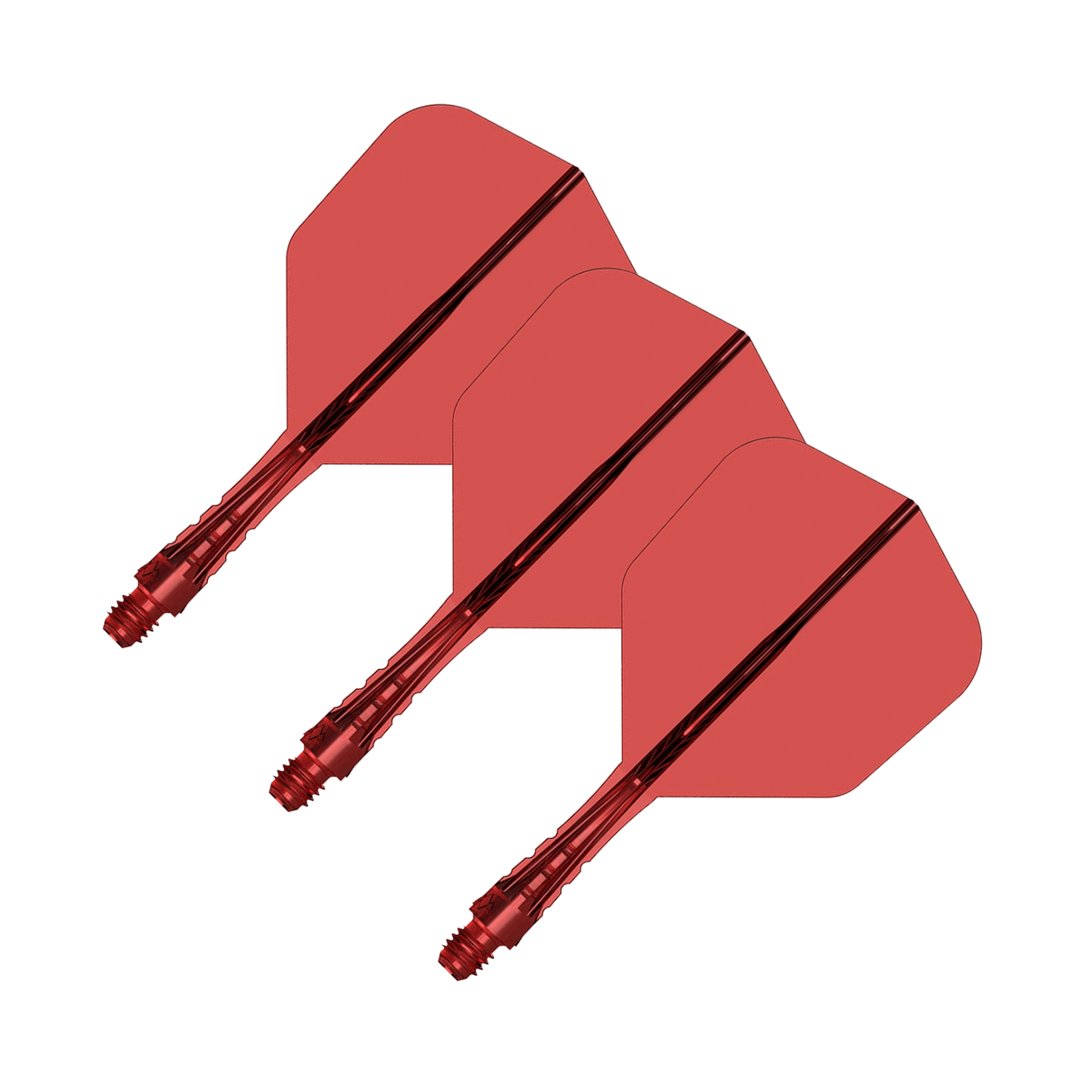 Mission Force 90 Vortex - All In One Flight & Shaft No. 6 / Short / Red All In One Dart Flights