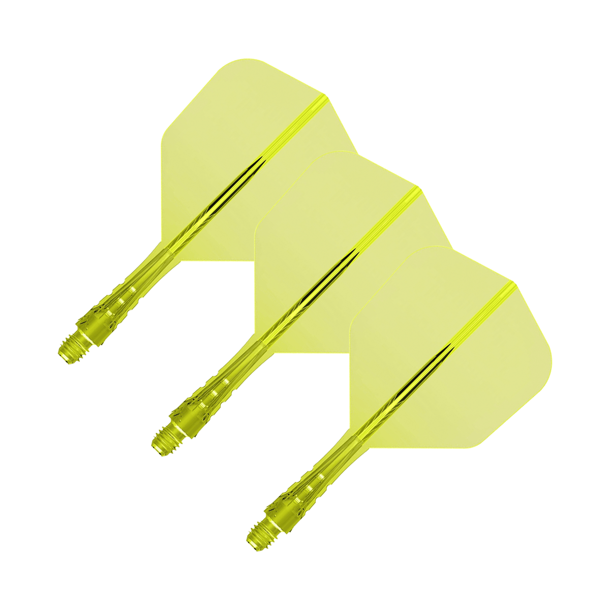 Mission Force 90 Vortex - All In One Flight & Shaft No. 6 / Short / Yellow All In One Dart Flights