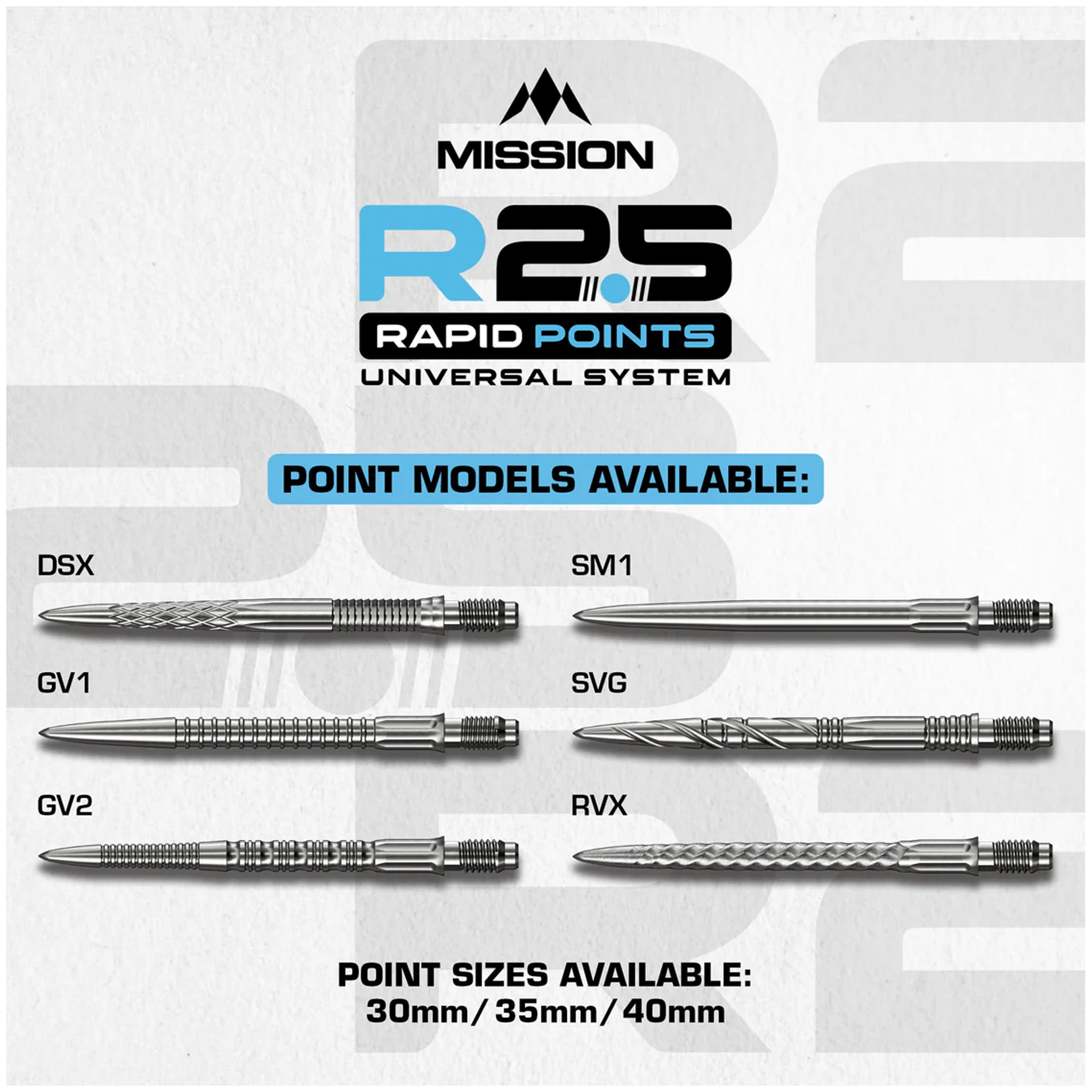 Mission GV1 - R2.5 Rapid Dart Points Dart Points