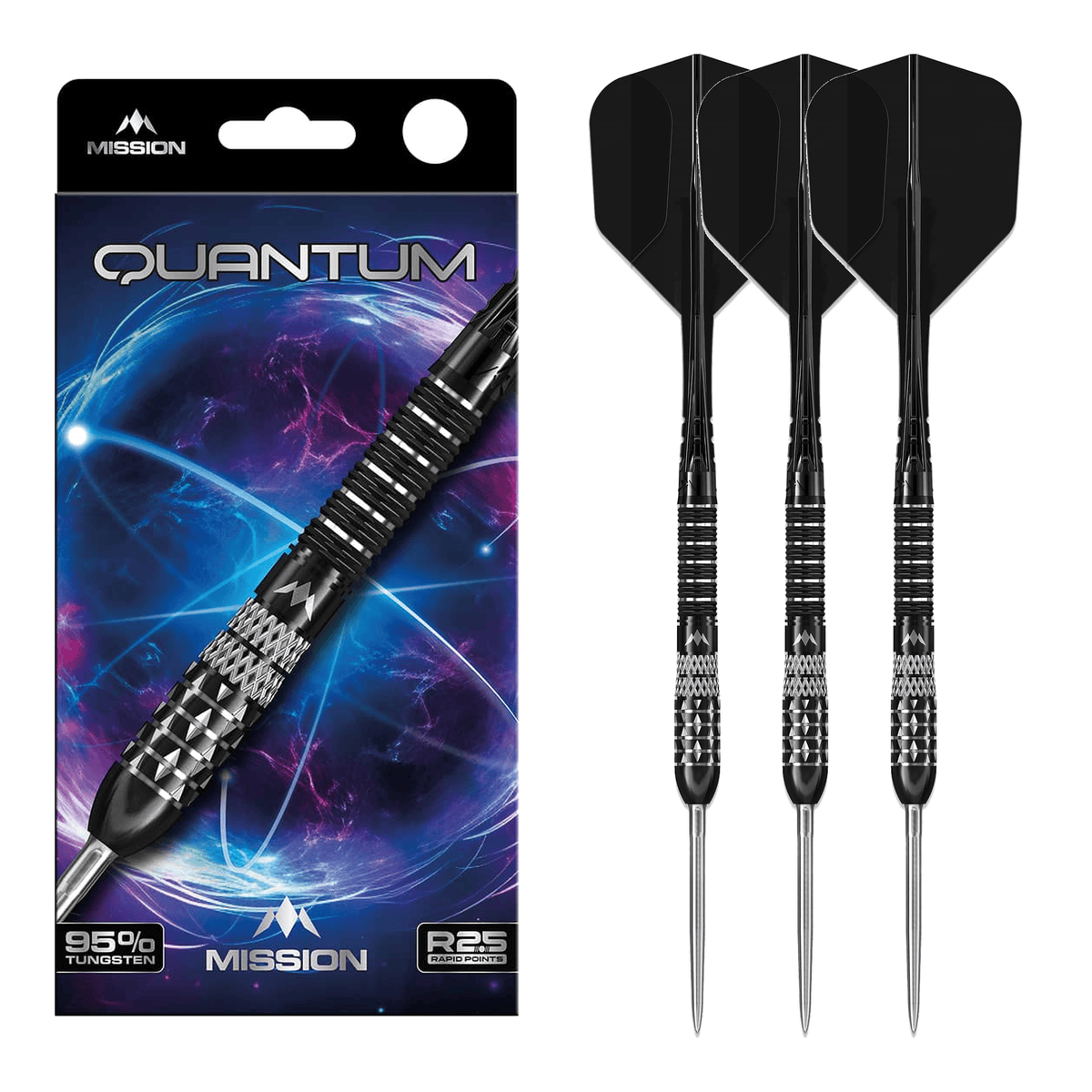 Mission Quantum R2.5 Rapid Point - 95% Tungsten Steel Tip Darts 21 Grams Darts