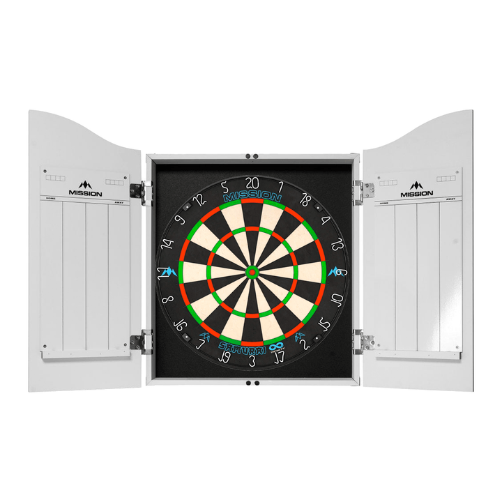 Mission Samurai Infinity Dartboard & Cabinet Bundle Boards