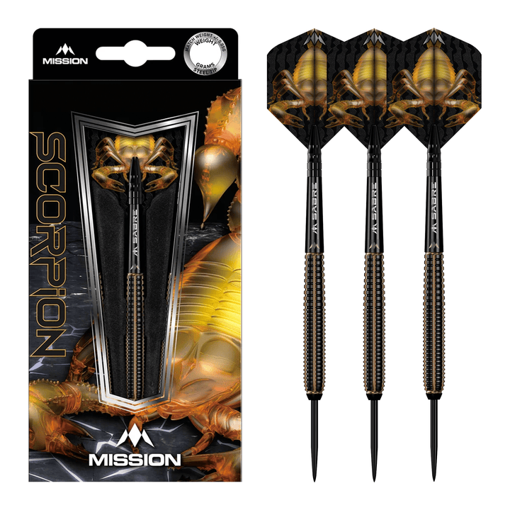 Mission Scorpion - 90% Tungsten Steel Tip Darts 22 Grams Darts