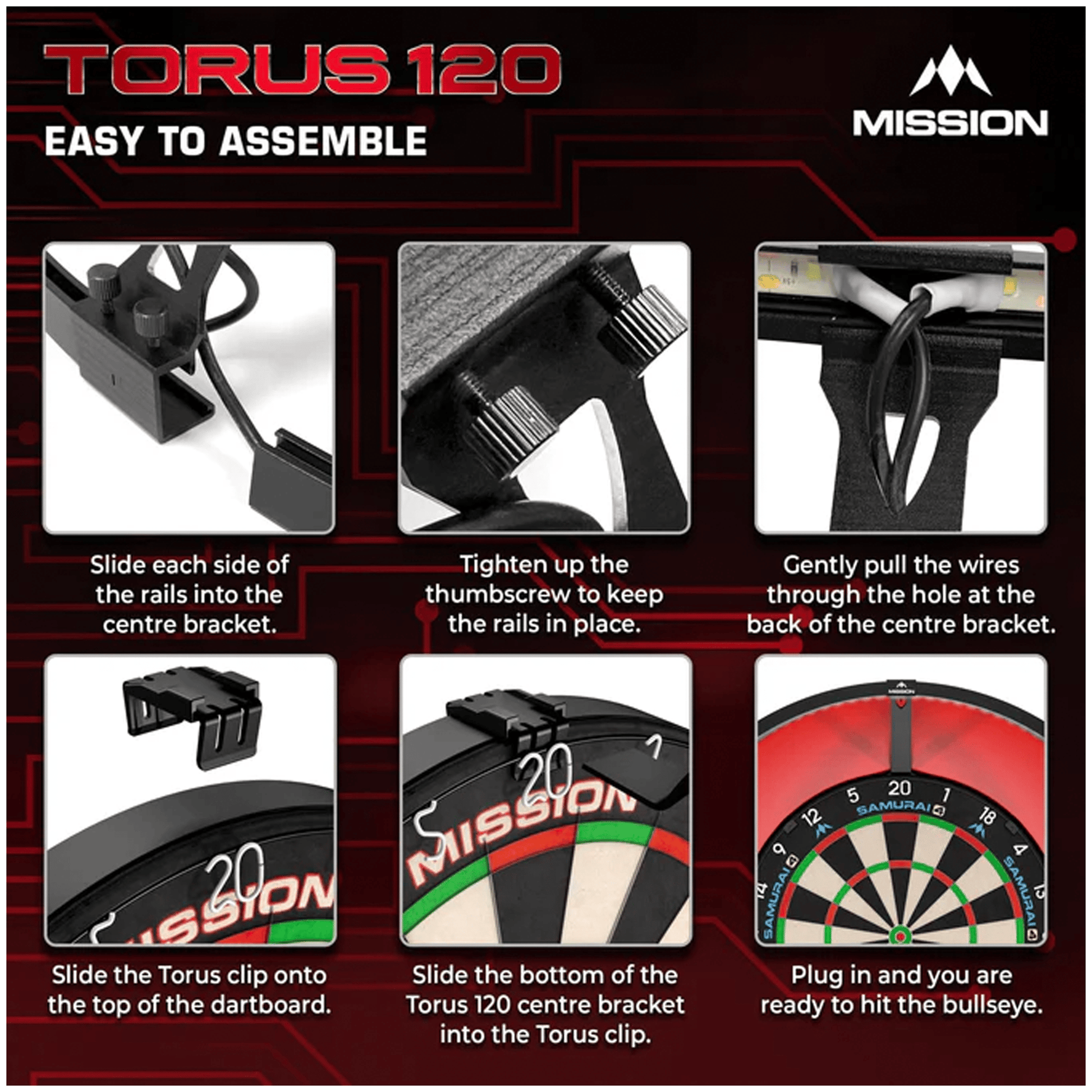 Mission Torus 120 - LED Dartboard Light Boards