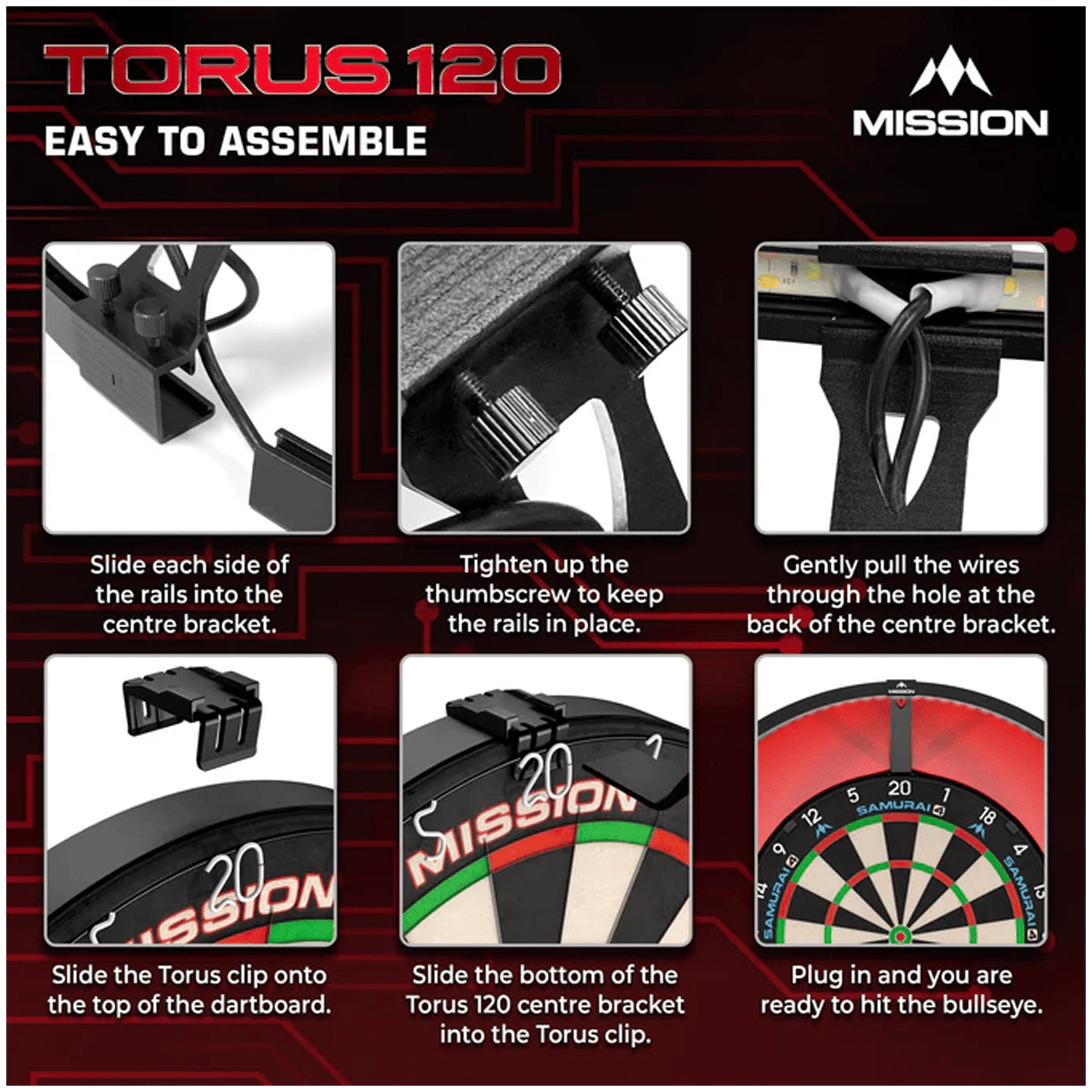 Mission Torus 120 - LED Dartboard Light Boards
