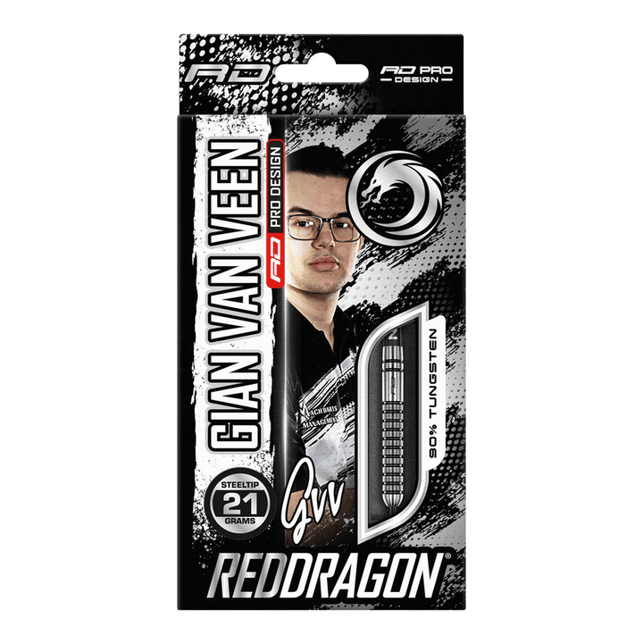 Red Dragon Gian Van Veen - 90% Tungsten Steel Tip Darts Darts