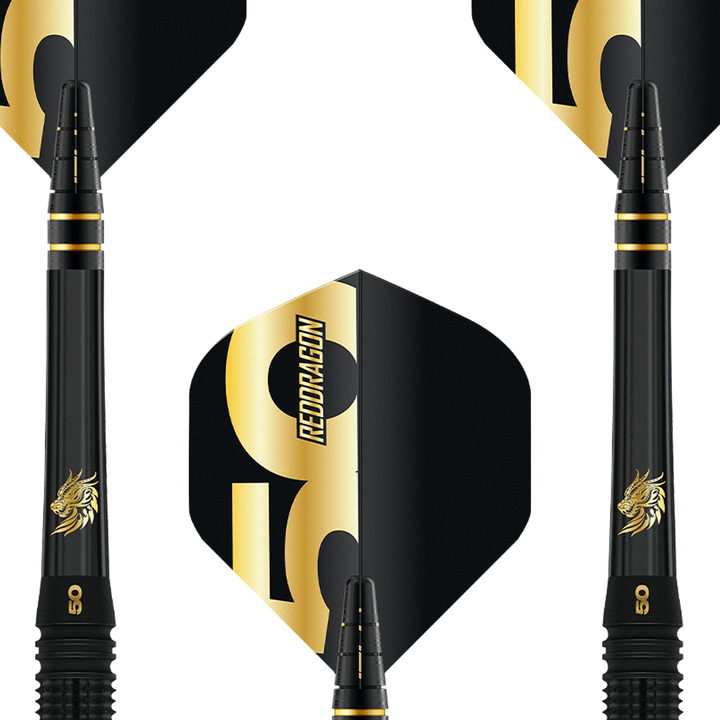 Red Dragon Jonny Clayton 50 Year Player Limited Edition - 90% Tungsten Steel Tip Darts 22 Grams Darts