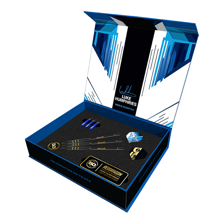 Red Dragon Luke Humphries 50 Year Player Limited Edition - 90% Tungsten Steel Tip Darts 22 Grams Darts
