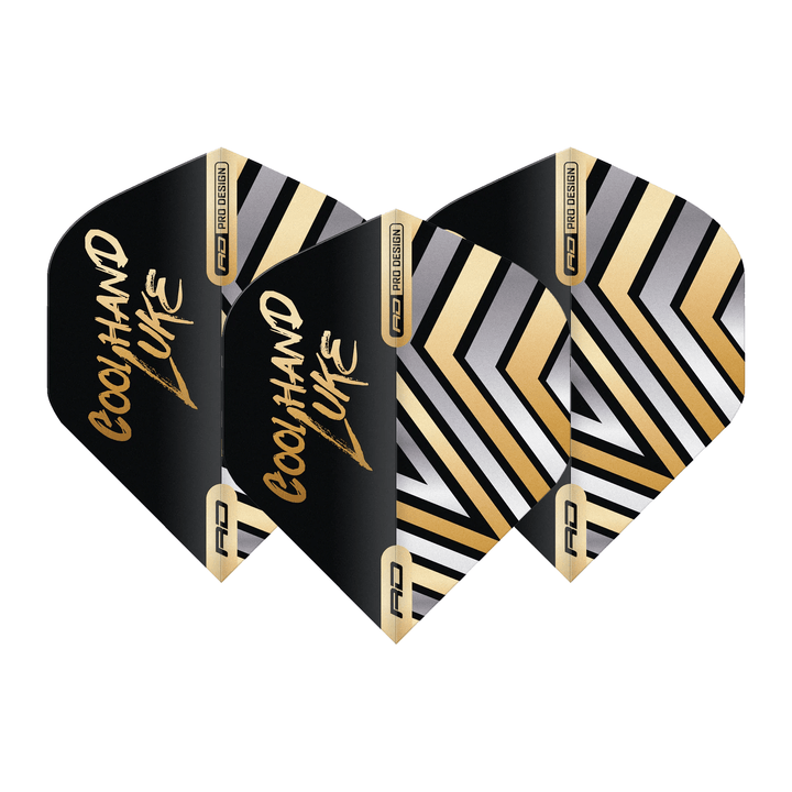 Red Dragon Luke Humphries Gold - Hardcore Dart Flights Standard / Gold Flights & Shafts