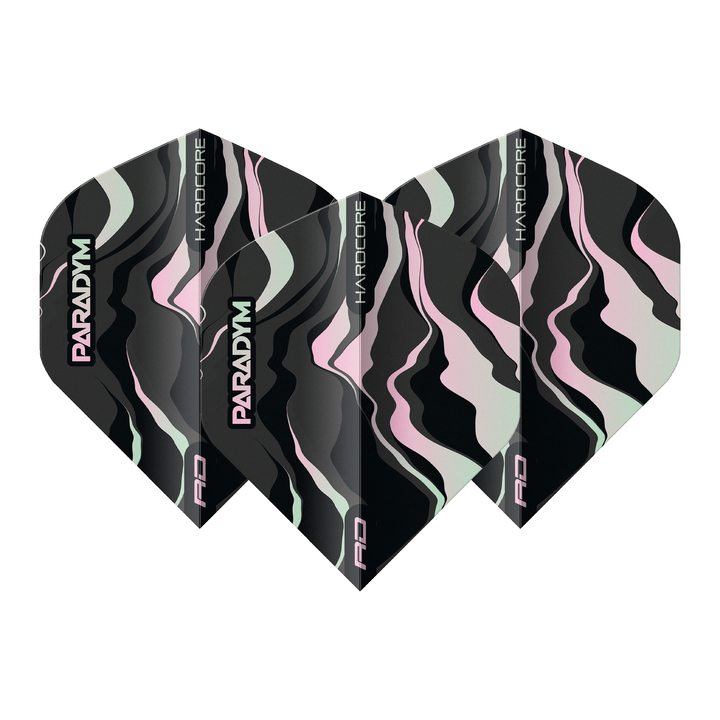 Red Dragon Paradym - Hardcore Dart Flights Standard / Black Flights & Shafts