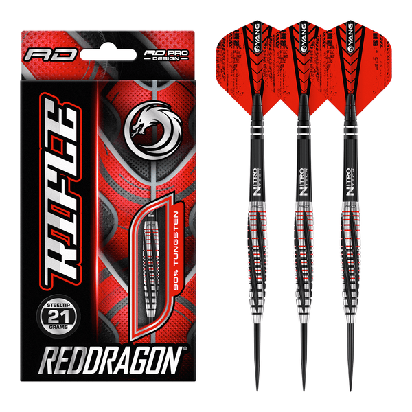 Red Dragon Rifle - 90% Tungsten Steel Tip Darts 21 Grams Darts