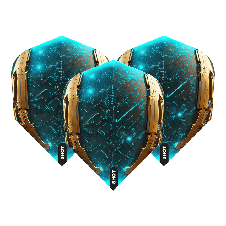 Shot AI Replicant - Dart Flights Small Standard / Aqua Flights