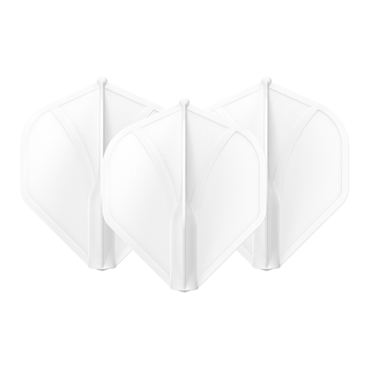 Shot Airfoil - Moulded Dart Flights Standard / White Flights & Shafts