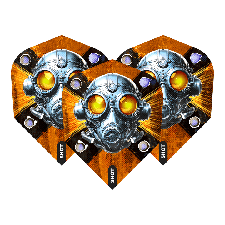 Shot Badlands Rustin - Dart Flights Small Standard / Orange Flights & Shafts
