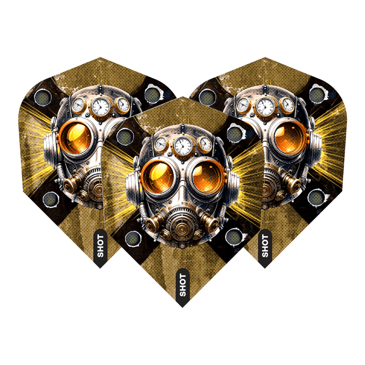 Shot Badlands The Sheriff - Dart Flights Small Standard / Yellow Flights & Shafts