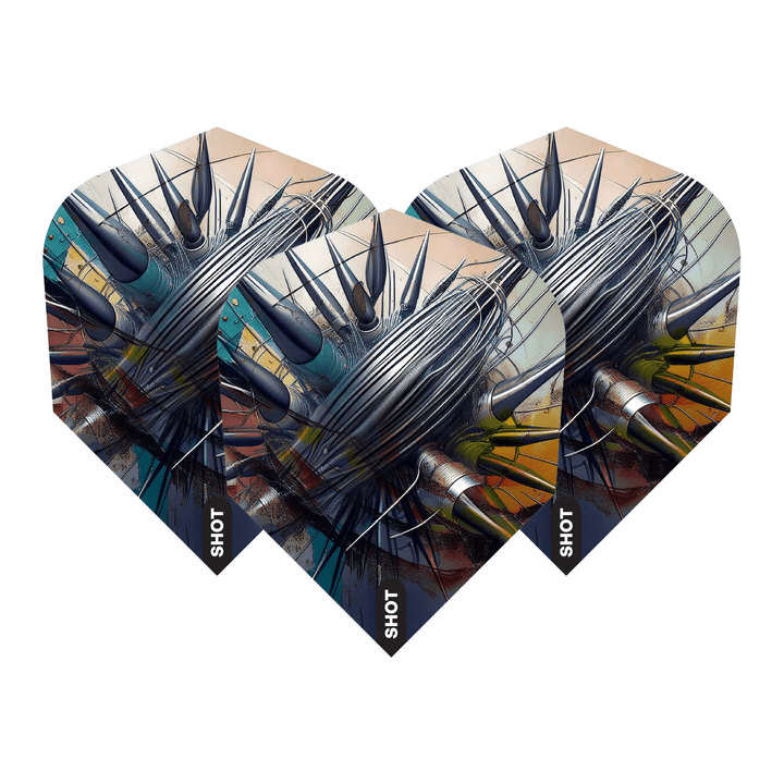 Shot Gnarly - Dart Flights Small Standard / Rippah Flights & Shafts